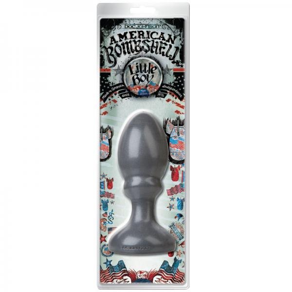 American Bombshell Little Boy Gray Butt Plug - The Pleasure Toys